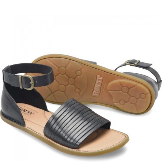 Born Shoes Canada | Women's Margot Sandals - Black - Click Image to Close