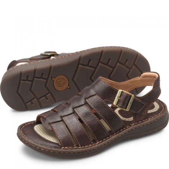 Born Shoes Canada | Men's Wichita Sandals - Brown Walrus (Brown) - Click Image to Close