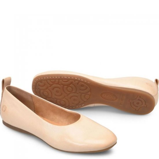 Born Shoes Canada | Women's Beca Flats - Natural Nude (Tan) - Click Image to Close