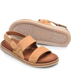 Born Shoes Canada | Women's Cadyn Sandals - Camel Suede (Tan)