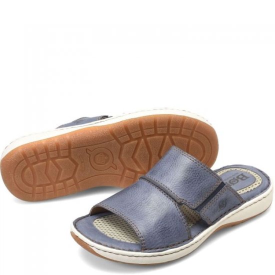 Born Shoes Canada | Men's Flores Sandals - Navy universe (Blue) - Click Image to Close