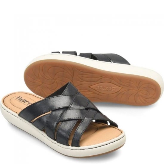 Born Shoes Canada | Women's Jenny Sandals - Black - Click Image to Close