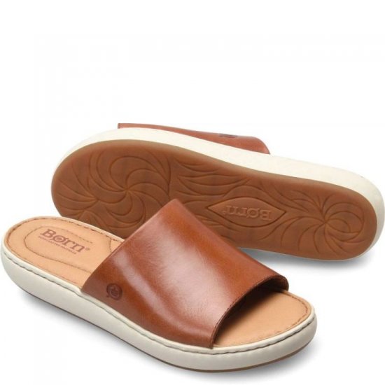 Born Shoes Canada | Women's Jill Sandals - Cognac (Brown) - Click Image to Close