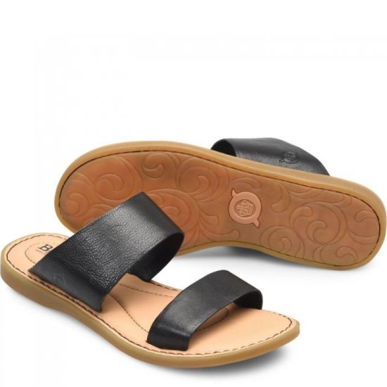 Born Shoes Canada | Women's Inslo Sandals - Black - Click Image to Close