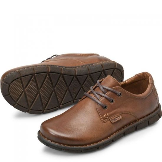 Born Shoes Canada | Men's Soledad Slip-Ons & Lace-Ups - Dark Avana (Brown) - Click Image to Close